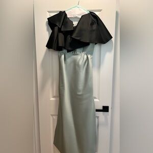 Dice kayak silk floor length gown